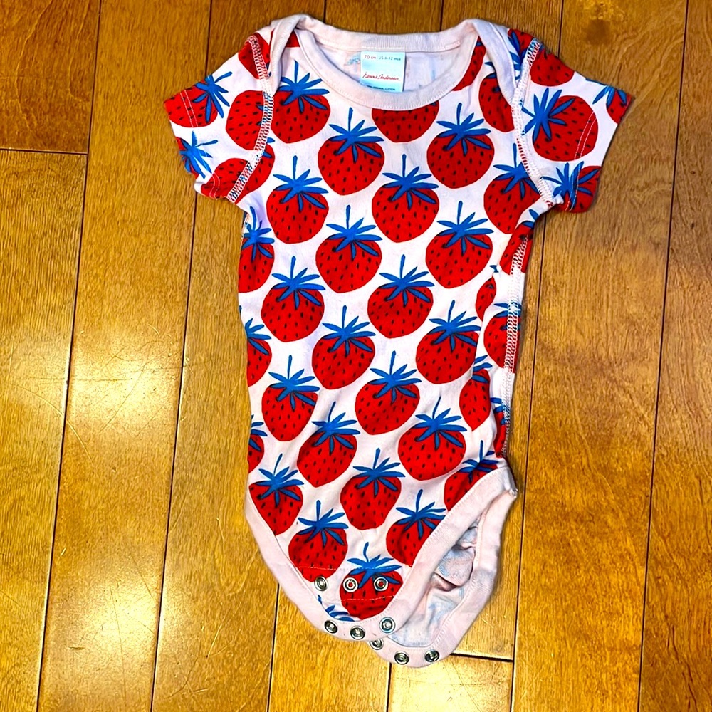 Hanna Anderson short sleeve bodysuit EUC